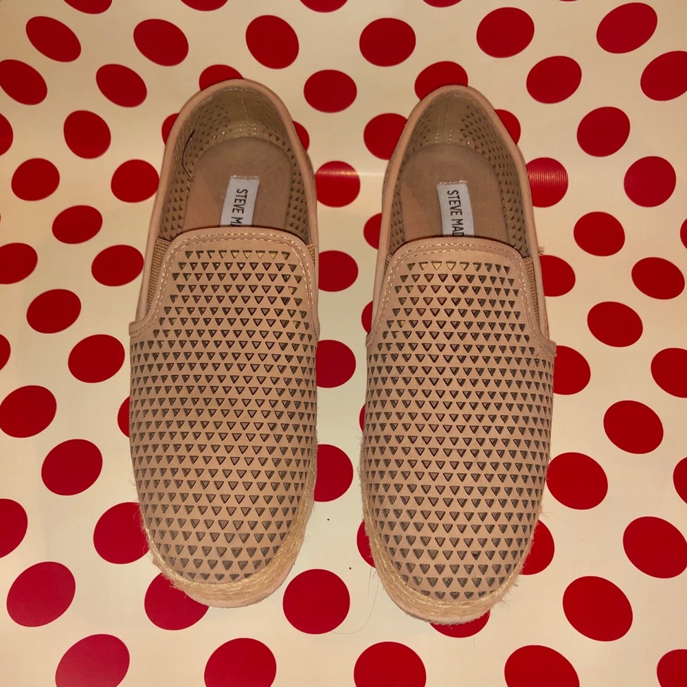 Chic summer beige espadrille flatform